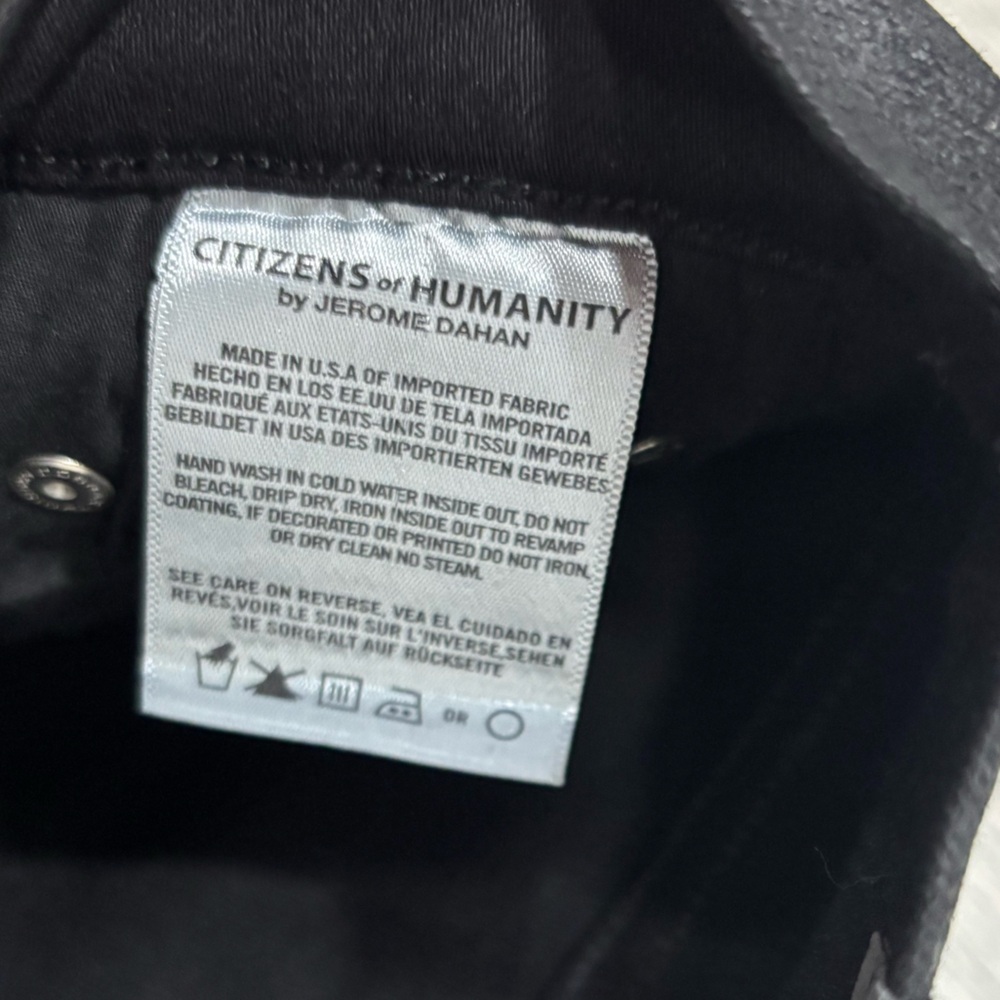 Citizens of Humanity Rocket High Rise Coated Skinny in Black Size 29 - Picture 4 of 10